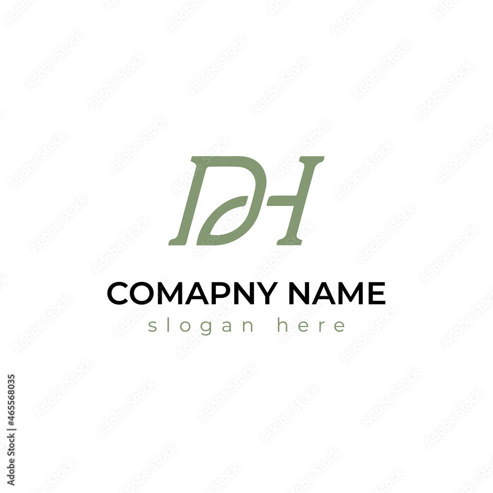 Letter dh logo template design Letter dh logo template design