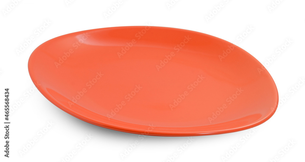empty plate isolated on white background empty plate isolated on white background