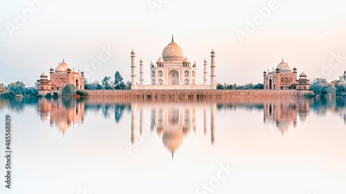 Taj Mahal mausoleum in Agra, Uttar Pradesh, India