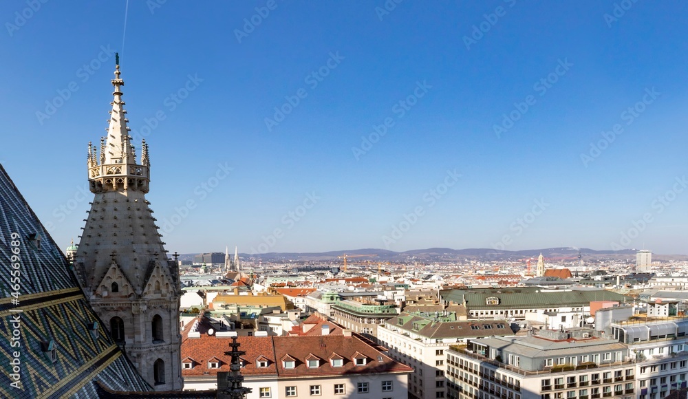 panoramic skyline of Vienna