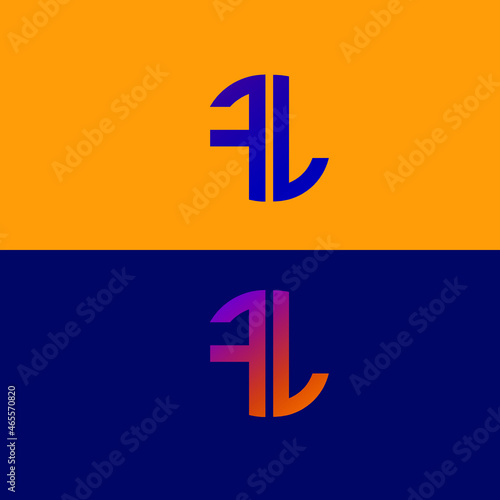 Free Download FL initial letter logo vector template | Creative modern monogram Circle logo
 - GFXLoad