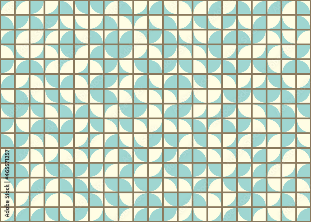 Fototapeta premium Abstract Geometric Pattern generative computational art illustration