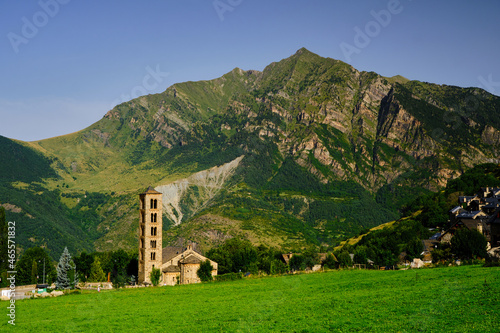 Beautiful picture of the Taüll, in the Vall de Boí. Idyllic place to go with the family photo