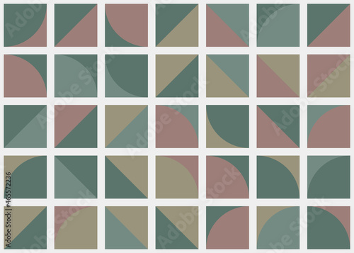 Abstract Geometric Pattern generative computational art illustration