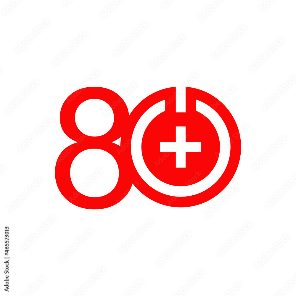 80 Years Anniversary Vector Template 80 Years Anniversary Vector Template