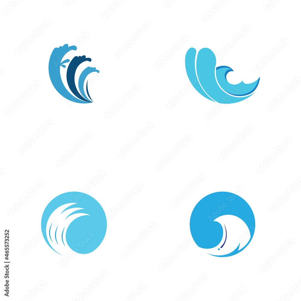 Naklejka premium Water wave icon vector