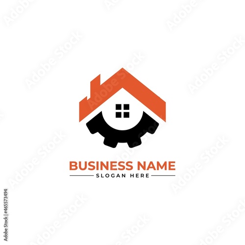 home repair roofing remodeling handyman home décor logo design