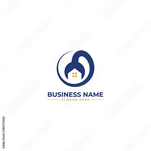 home repair roofing remodeling handyman home décor logo design