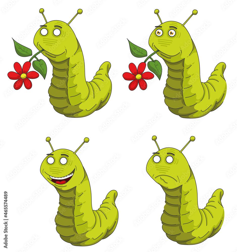 Obraz premium Chenille ou ver expressif