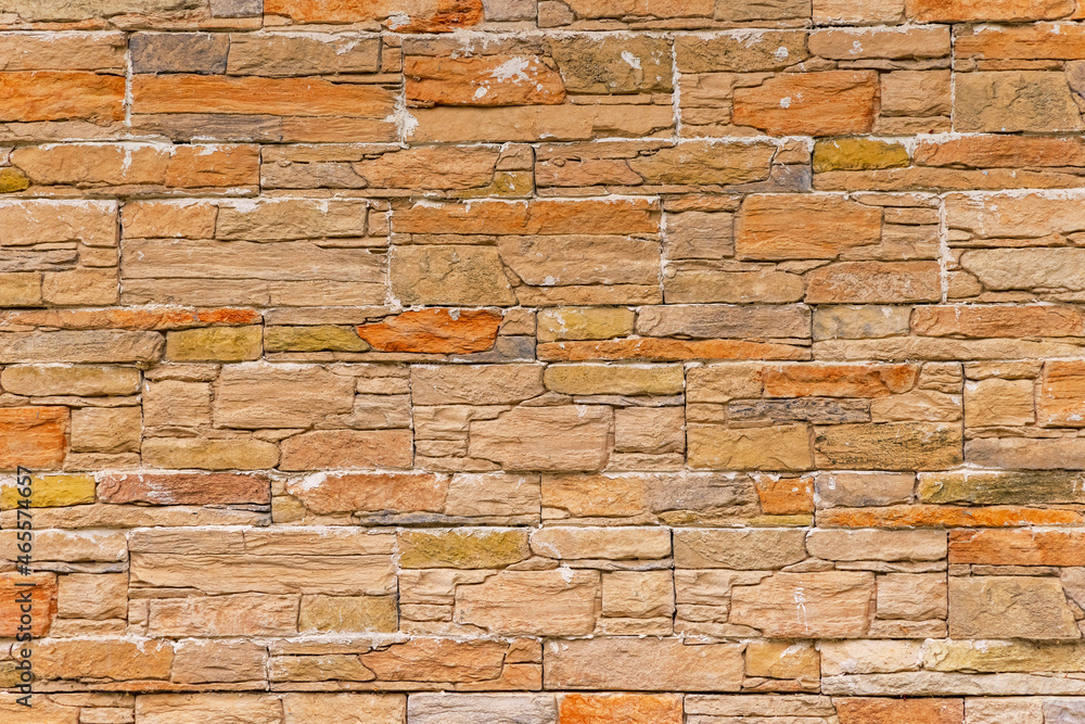 Fototapeta premium Brown Tiles Wall Background