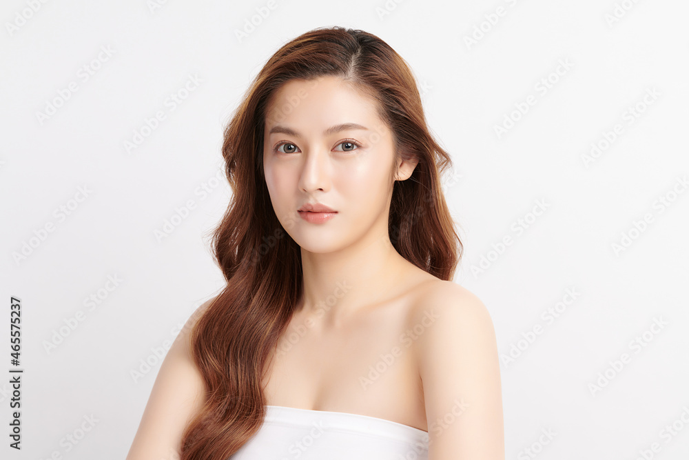 Beautiful young asian woman with clean fresh skin on white background, Face care, Facial treatment, Cosmetology, beauty and spa, Asian women portrait. Beautiful young asian woman with clean fresh skin on white background, Face care, Facial treatment, Cosmetology, beauty and spa, Asian women portrait.