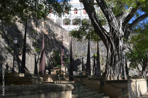 Paseo de la Princessa promenade view, Old San Juan, Puerto Rico photo