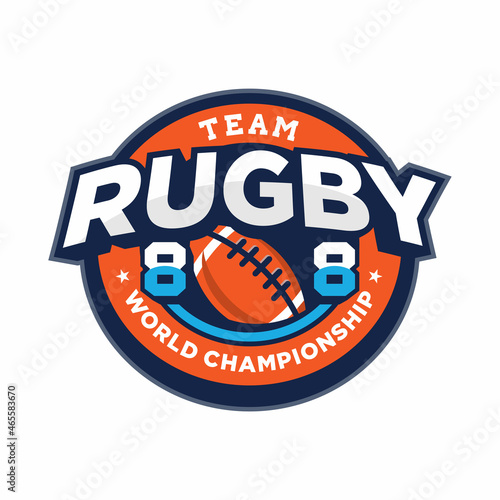 Rugby Sport Club Logo Vector