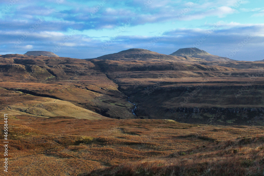 Mountain landscape on the isle of Skye