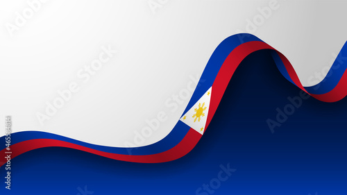 EPS10 Vector Patriotic Background with Philippines flag colors. An element of impact for the use you want to make of it.