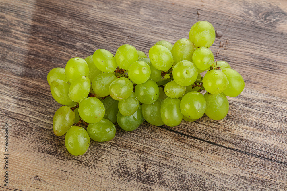 Ripe sweet green grape branch Ripe sweet green grape branch