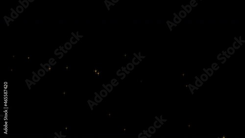 星 キラキラ 背景 粒 光 黄色  動画素材- fu-non