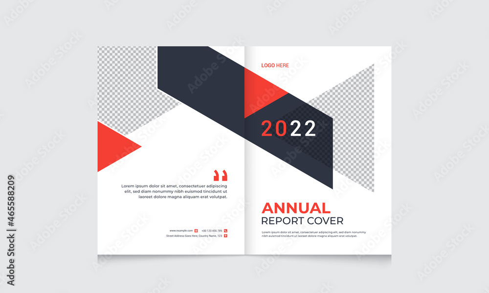 Annual Report Corporate Business Brochure Cover Design Template