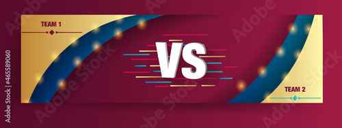 versus logo versus letters for sports and wrestling competitions. Battle, vs match