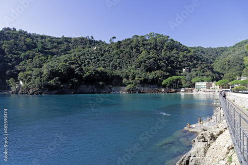 Panoramic view of the bay of Paraggi