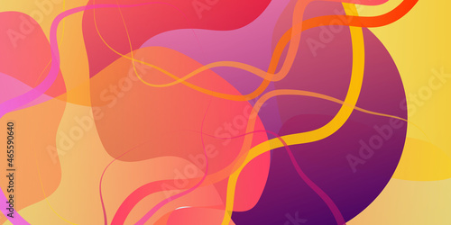 orange pink purple red yellow abstract gradient liquid wave background