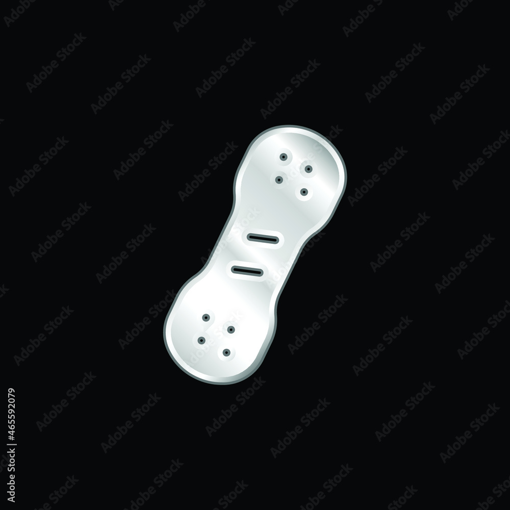 Bandage silver plated metallic icon Bandage silver plated metallic icon