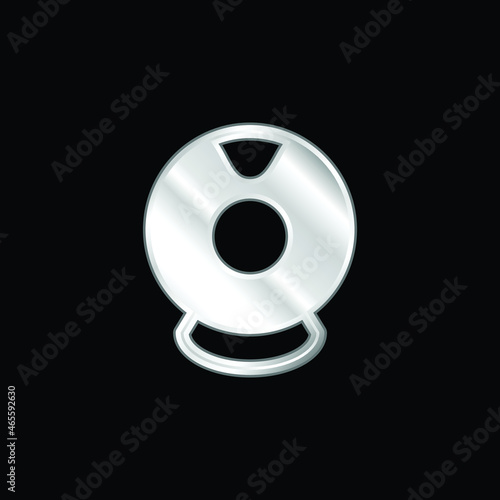 Big WebCam silver plated metallic icon
