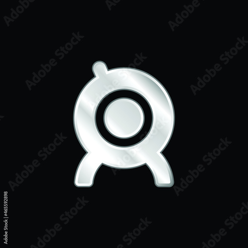 Big WebCam silver plated metallic icon