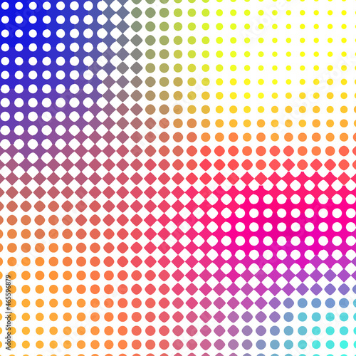 Abstract background with small bright circles.