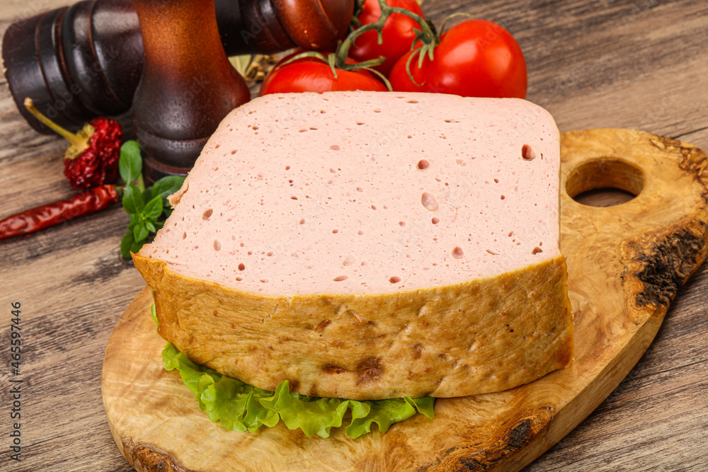 Homemade baked traditional meat loaf Homemade baked traditional meat loaf