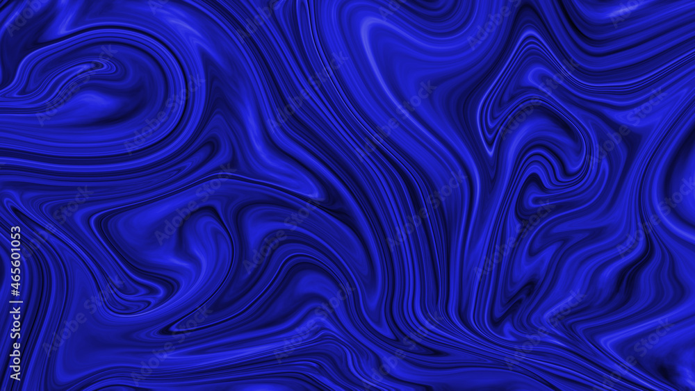 Deep blue abstract liquide background. Smooth  wave. Dark luxury texture. Oil, petroleum, rock-oil.