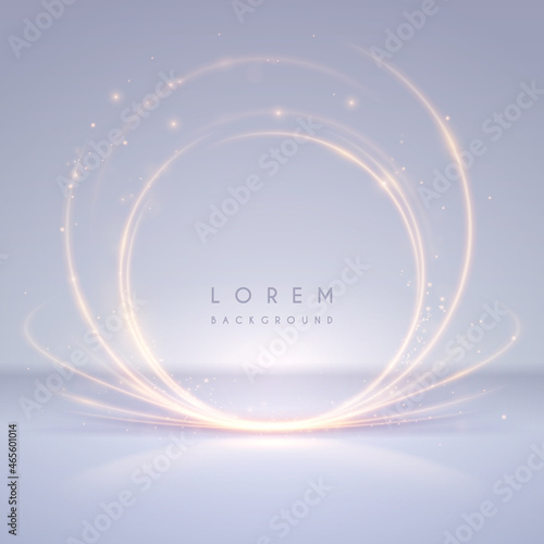 Abstract circle light lines effect