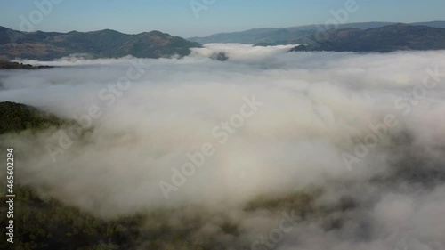 misty morning in the mountains