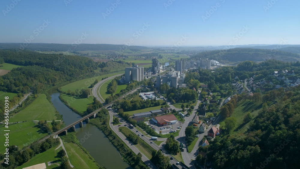 Harburg Industrial Refinery Donau-Reis, Bavaria Aerial