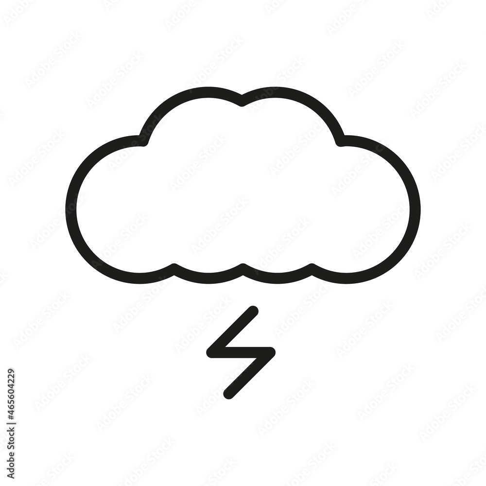 Cloud Outline Vector Icon. Illustration Of A Stroke Vector On A White Background. For App And Website Cloud Outline Vector Icon. Illustration Of A Stroke Vector On A White Background. For App And Website