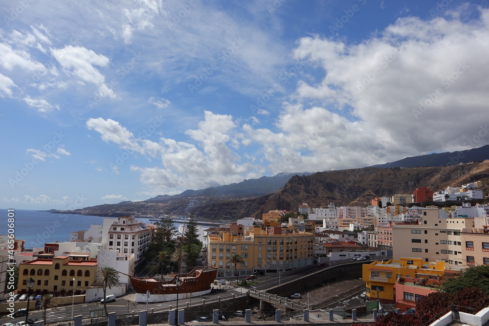 La Palma, Spanien, Stadt, Himmel, Aussicht, Wolken