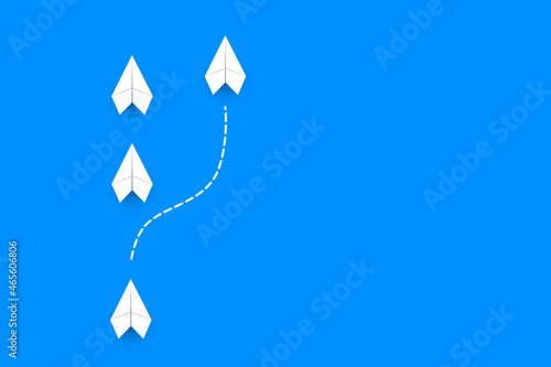 White rocket concept business overtaking competitors, creative success