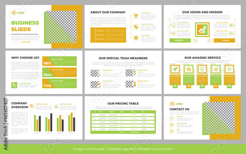 Business Profile PowerPoint Presentation template design