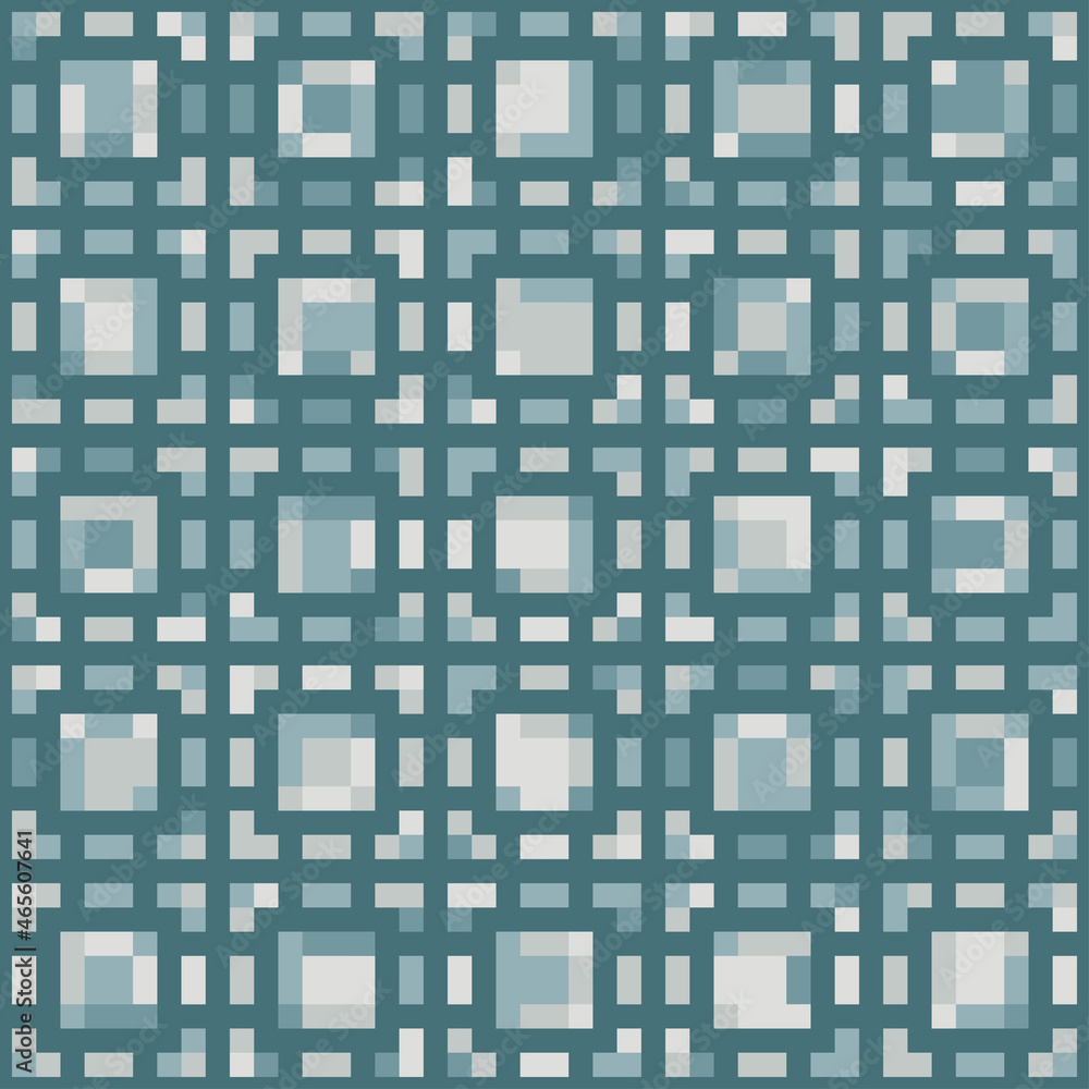 Abstract geometric pattern of squares. Seamless mosaic and tile. Vector illustration Abstract geometric pattern of squares. Seamless mosaic and tile. Vector illustration