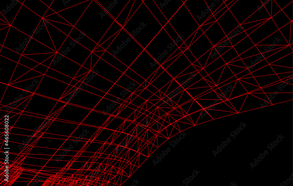 Naklejka premium abstract architecture construction vector illustration