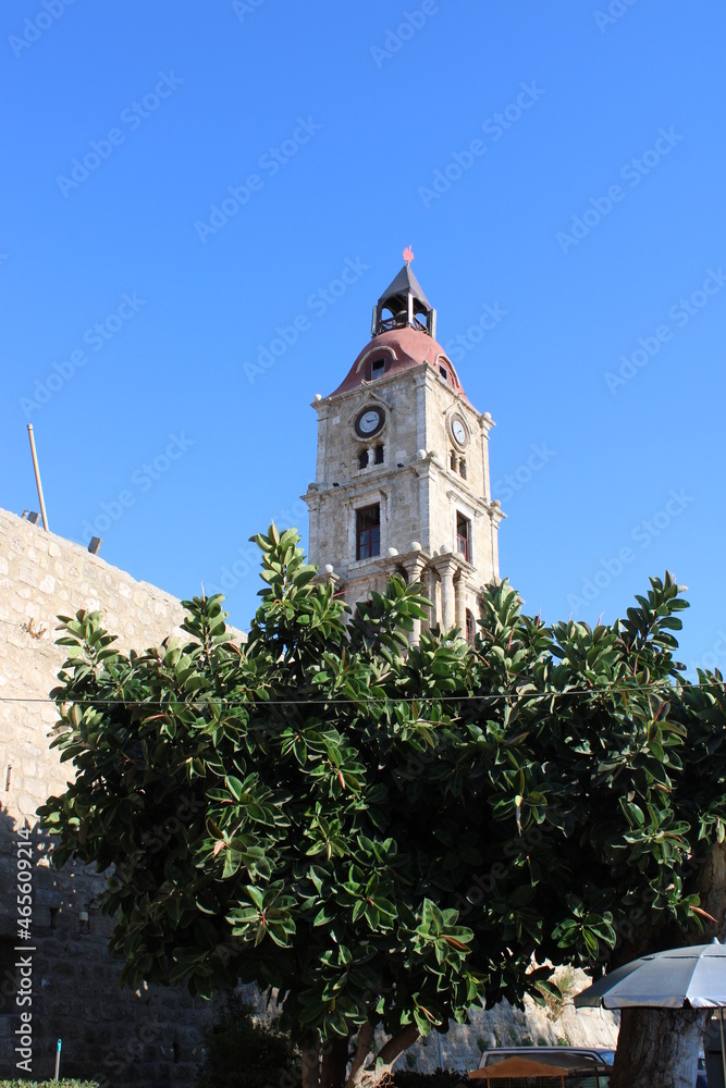 Kirchturm in Rhodos Stadt