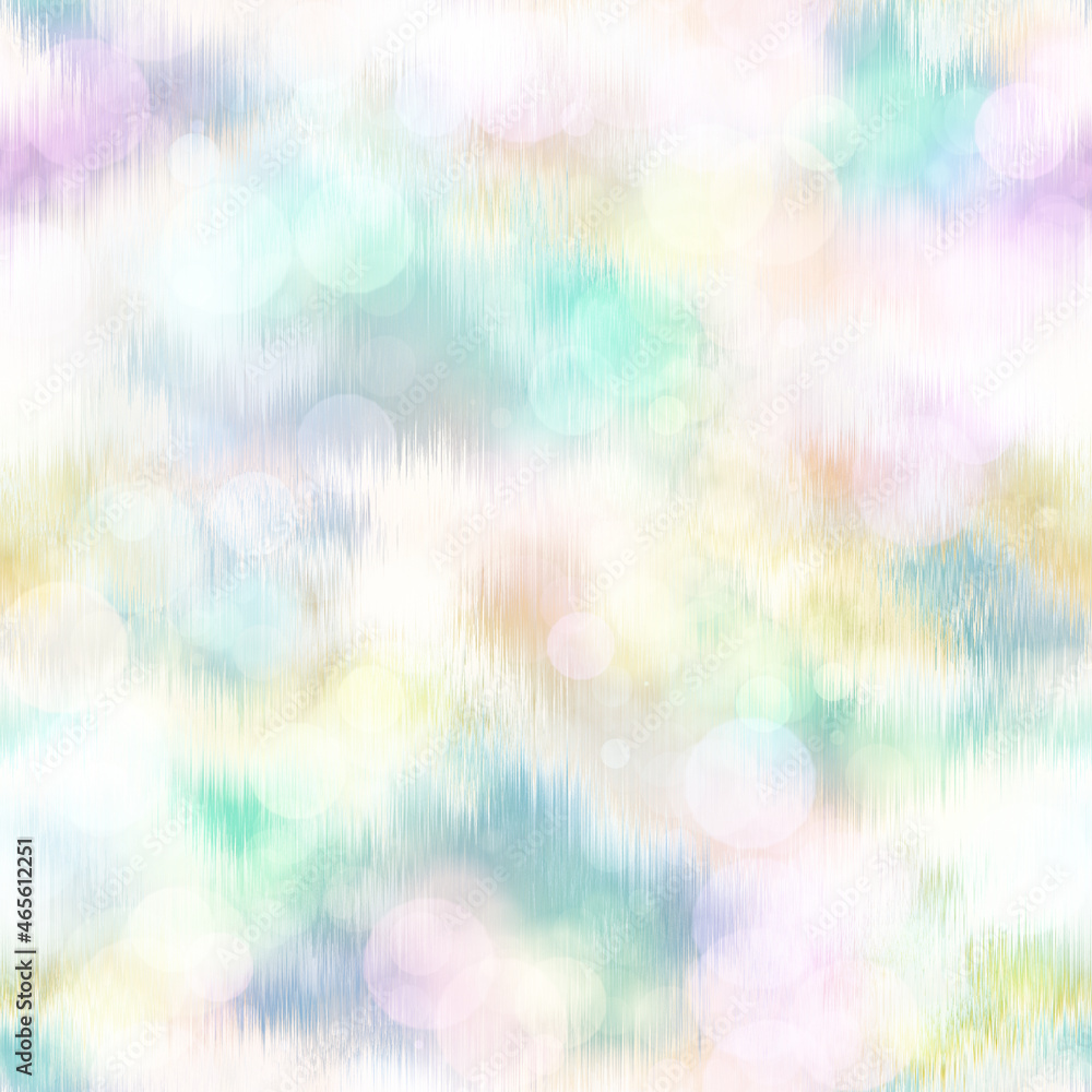Seamless pale pastel tie dye bokeh texture. Soft tone on tone summer repeat background with washed out sun bleached ink dyed effect. Seamless pale pastel tie dye bokeh texture. Soft tone on tone summer repeat background with washed out sun bleached ink dyed effect.