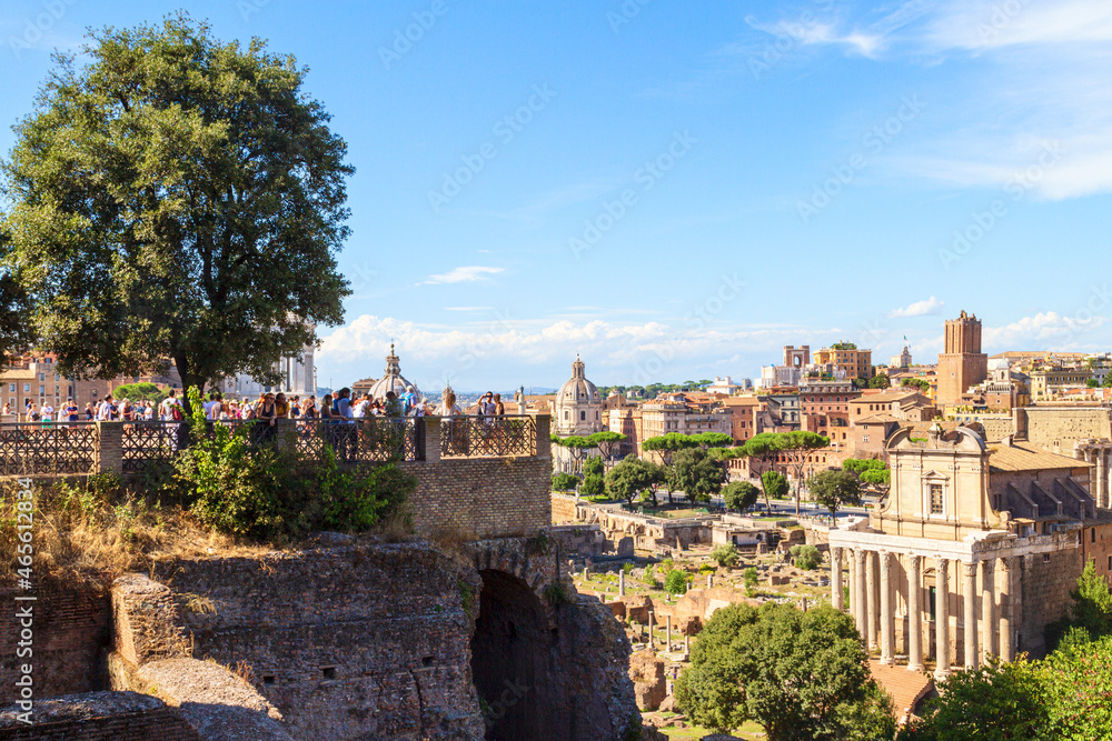 Landscape of the Roman Forum from the Palatine Hill - Rome