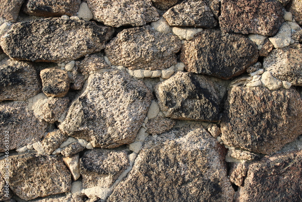 Mauer aus Natursteinen Mauer aus Natursteinen