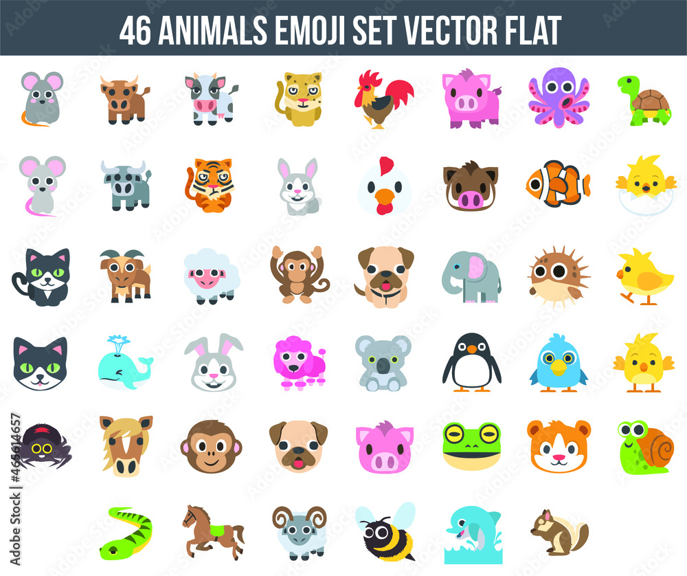 set vector of animals