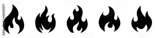 Fire icons for design. concept flame, fire, icon, vector illustration in flat style