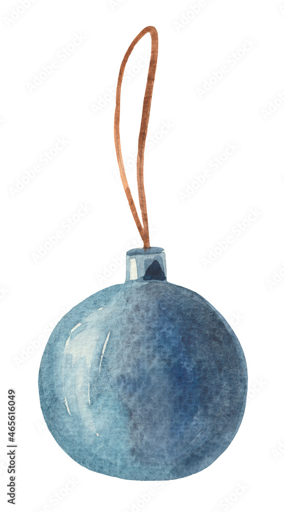Christmas tree toy - a blue ball for a Christmas tree - an ideal decor for the New Year and Christmas. Christmas tree toy - a blue ball for a Christmas tree - an ideal decor for the New Year and Christmas.