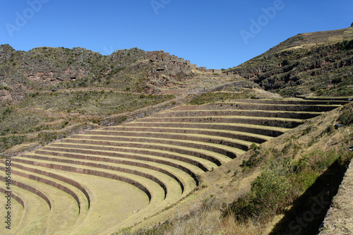 Terraces at Pisac archeological site in Peru © Hal