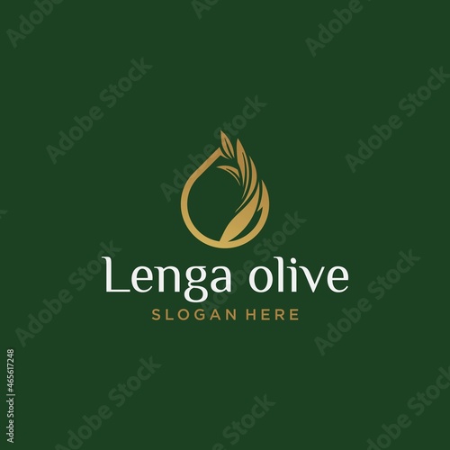 Olive icon vector illustration design, olive oil logo set and card design for business. extra virgin olive oil droplet, vector set label with olive branch