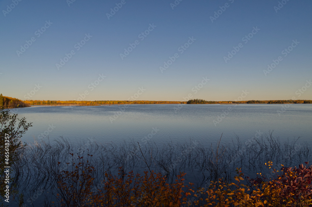 A Beautiful Autumn Evening at Astotin Lake